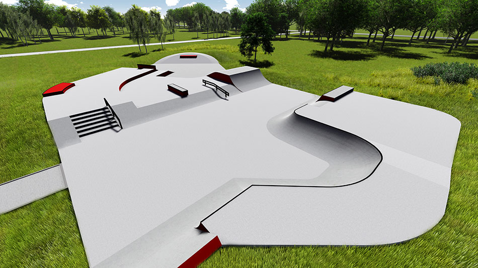 Skatepark visualization - Slo Concept