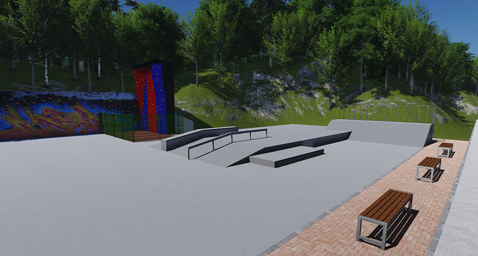 Skatepark visualization - Slo Concept