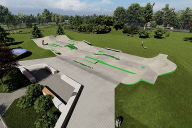 Projekt skateparku betonowego - Włodawa