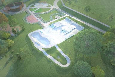 Projekt eines Skateparks aus Beton - Wojkowice