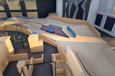 Projekt skateparku modułowego Indoor - Dubaj