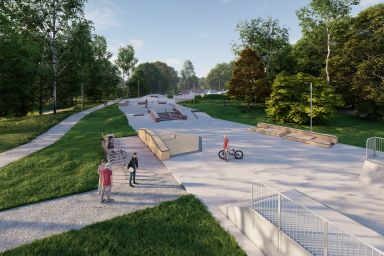 Projekt skateparku betonowego - Kielce
