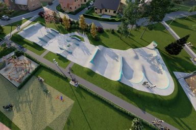 Projekt skateparku betonowego - Brzeszcze 