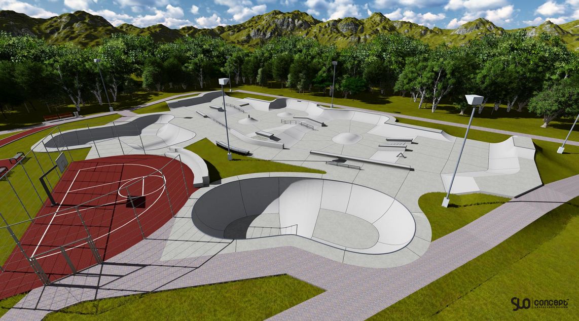 The concept of the skate park in Brumunddal