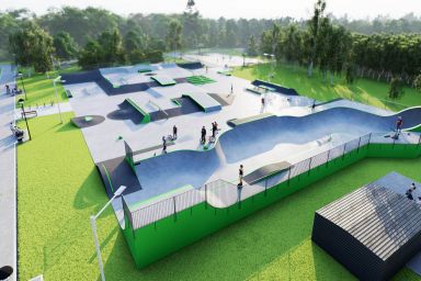 Projekt skateparku betonowego - Jaworzno (Podłęże Park)