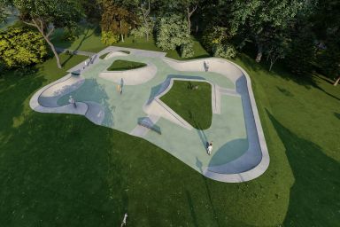 Projekt skateparku - Szczecin (ul. Chełmińska)